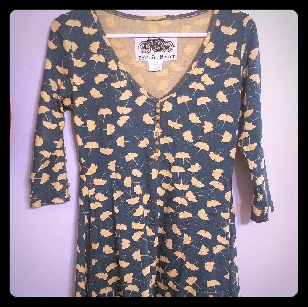 NWOT Effie's Heart Esplanade Tunic in Ginkgo